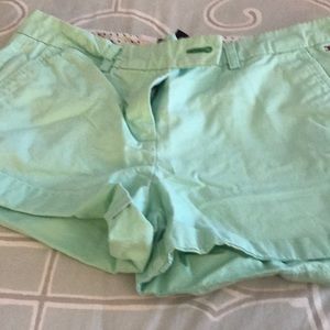 Mint green shorts by Tommy Hilfiger